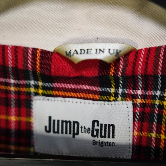 Jump the Gun Harrington Jacket - Made in UK - Sz. 40/Large - Tartan, Mod, & Rare - Picture 2 of 14